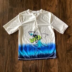 Wonder Nation Boys Half Zip Rash Guard
